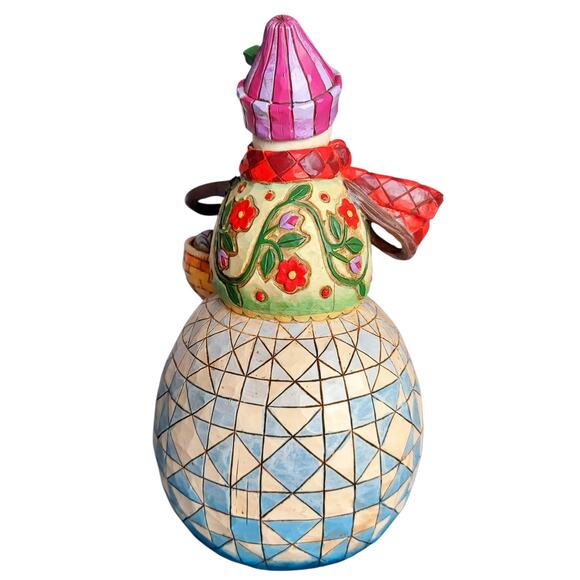 Jim Shore Heartwood Creek "Ready To Roll" Snowman Figurine 9" Winter Xmas Decor - Picture 2 of 5